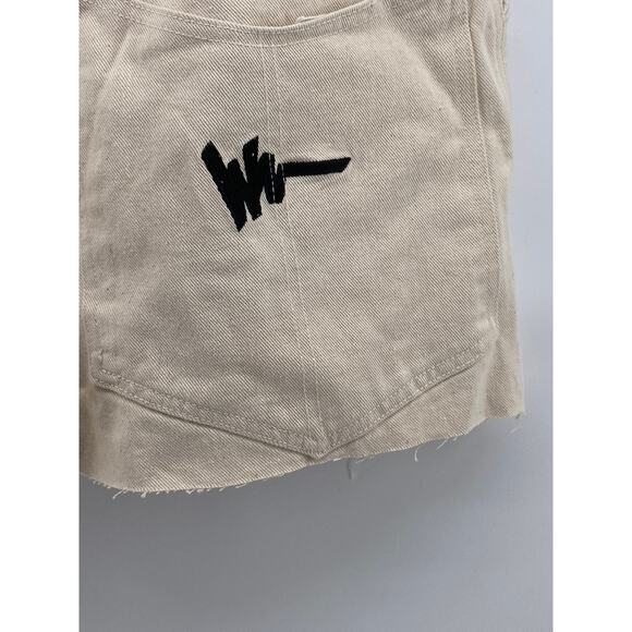 WALKER WEAR Men's Beige Four-Pocket Raw-Hem Chino Shorts SZ 34 - Picture 5 of 10